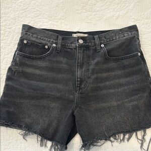 Madewell Black Denim Shorts